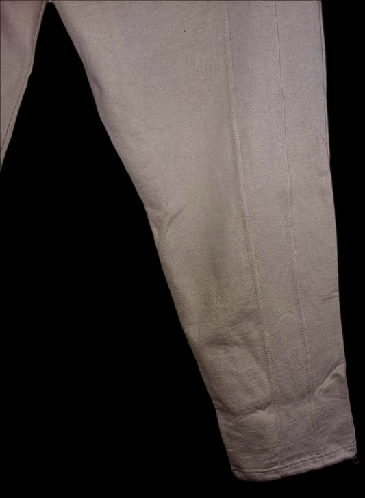 1692 cream tracksuit bottoms with zipped pockets